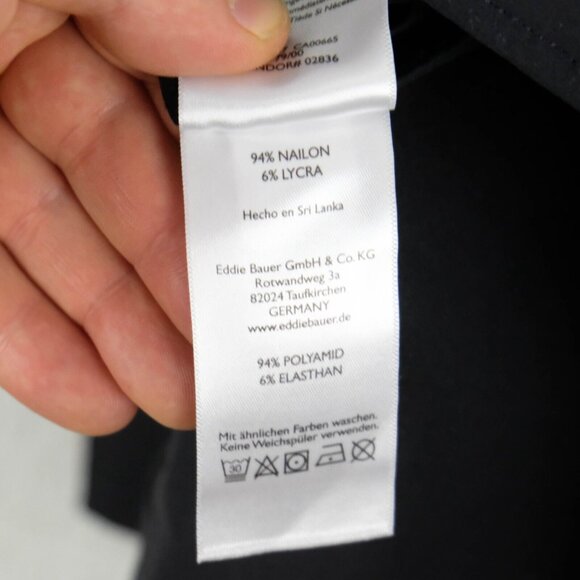 Eddie Bauer Travex Coat Mens 42 Large Black Button Up Casual City Chin Strap - Picture 9 of 9